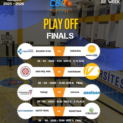 CBL Ankara�da 22. Hafta Ma� Program�